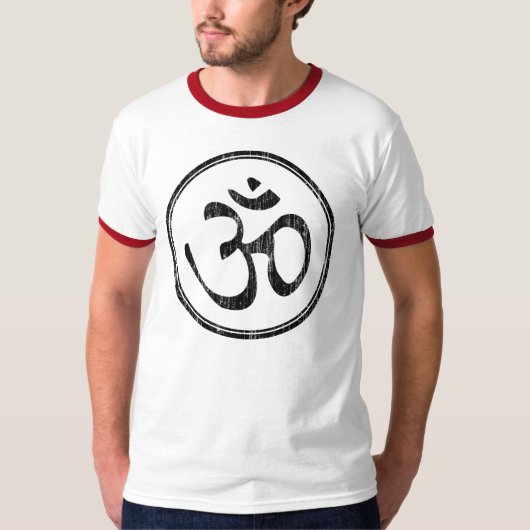 オムホワイト円 Tシャツ (正面)