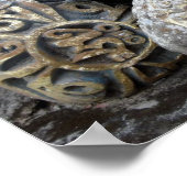 オムマニパドメフムマニストーンチベット修道院 ポスター (角)