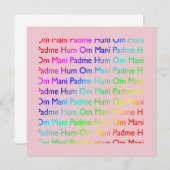 オムマニパドメフム招待状 招待状 (正面/裏面)