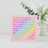 オムマニパドメフム招待状 招待状 (スタンド正面)