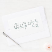 オムマニパドメフム 長方形シール (封筒)