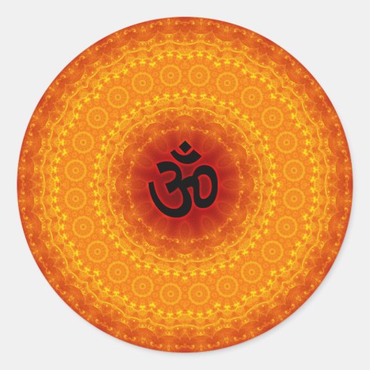 オムマンダラデザイン ラウンドシール (正面)
