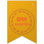 オムマントラ金ゴールドヒンズー教ディワリ結婚ズ バンティングフラッグ (第2の旗)