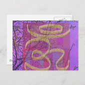 オムユニバーサルヒーリングサイン – シルクスクリーンV5 ポストカード (正面/裏面)