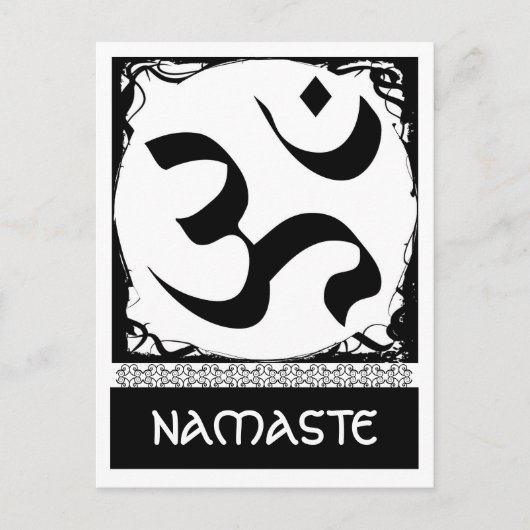 オムヨガポストカード ポストカード (正面)