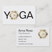 *~*オムヨガロータス。マンダラインストラクター先生 名刺 (正面/裏面)