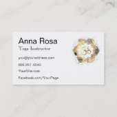 *~*オムヨガロータス。マンダラインストラクター先生 名刺 (裏面)