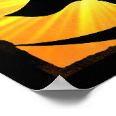 オムヨガ瞑想ポスター ポスター (角)