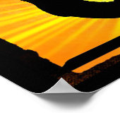 オムヨガ瞑想ポスター ポスター (角)