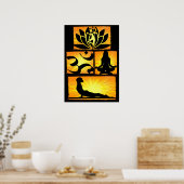 オムヨガ瞑想ポスター ポスター (キッチン)