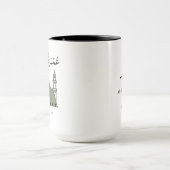 オムラ・ムバラクah 名前入り マグカップ (中央)