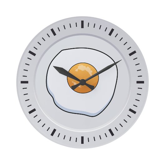 オムレッおもしろいトブレックファースト – キッチンデコール ラージ壁時計