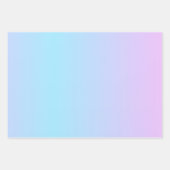 オムレピンクとターコイズグラデーション ラッピングペーパーシート (正面3)