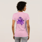 オムロータスデザインバイオレット Tシャツ (裏面フル)