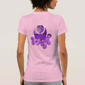 オムロータスデザインバイオレット Tシャツ (裏面)