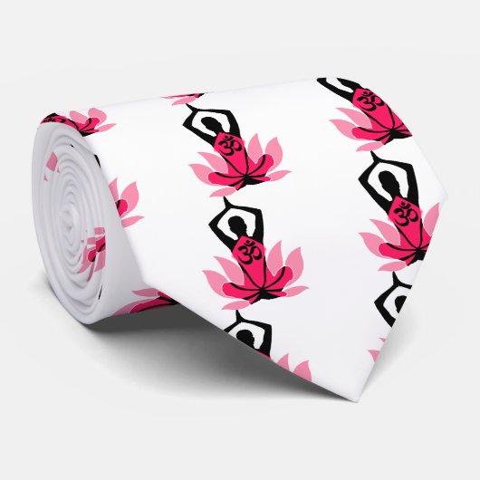 オムロータスヨガポーズ ネクタイ (ロール)