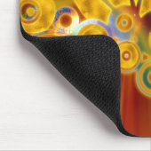 オムロータス |黄色いオレンジ色のズーム マウスパッド (コーナー)