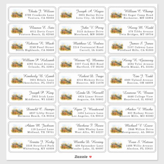 オム素朴ムパイン結婚ズゲスト住所 シール (シート)