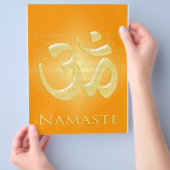 オム・イン・オレンジ&金ゴールド-ナマステ チラシ (手)