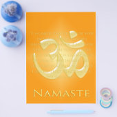 オム・イン・オレンジ&金ゴールド-ナマステ チラシ (シングル)
