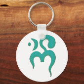 オム – ジェイド キーホルダー (正面)