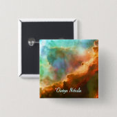 オメガの星雲の拡大された地域 缶バッジ (正面&裏面)