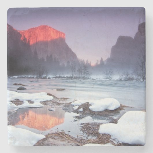 オメガの赤 ストーンコースター (正面)