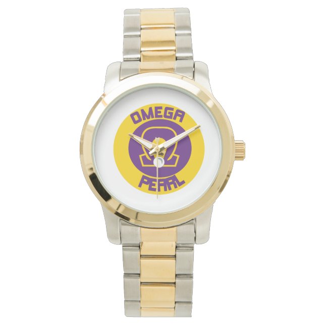 オメガパールツートーン時計 腕時計 (正面)