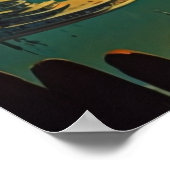 オメガポスターの銀行(スケッチボードログ付き) ポスター (角)