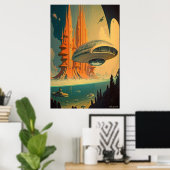 オメガポスターの銀行(スケッチボードログ付き) ポスター (ホームオフィス)