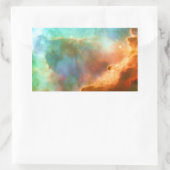 オメガ星雲の拡大領域 長方形シール (バッグ)