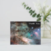 オメガ星雲 スペース フォト ありがとう ポストカード (スタンド正面)
