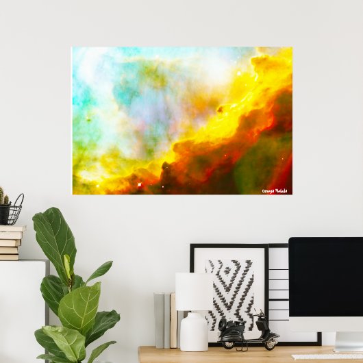 オメガ星雲 ポスター (ホームオフィス)