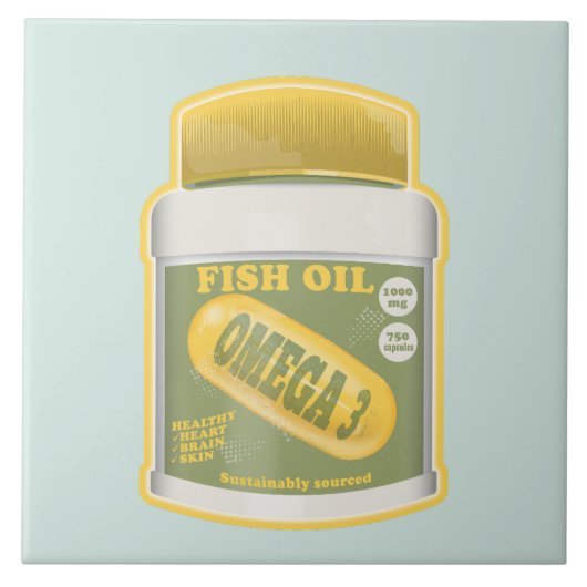 オメガ3魚油 タイル (正面)