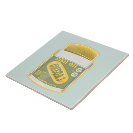 オメガ3魚油 タイル (側面)