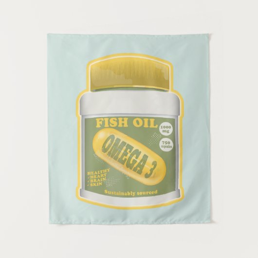 オメガ3魚油 タペストリー (正面)