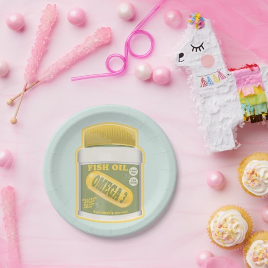 オメガ3魚油 ペーパープレート (パーティー)