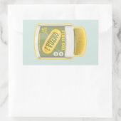 オメガ3魚油 長方形シール (バッグ)