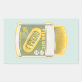 オメガ3魚油 長方形シール (正面)