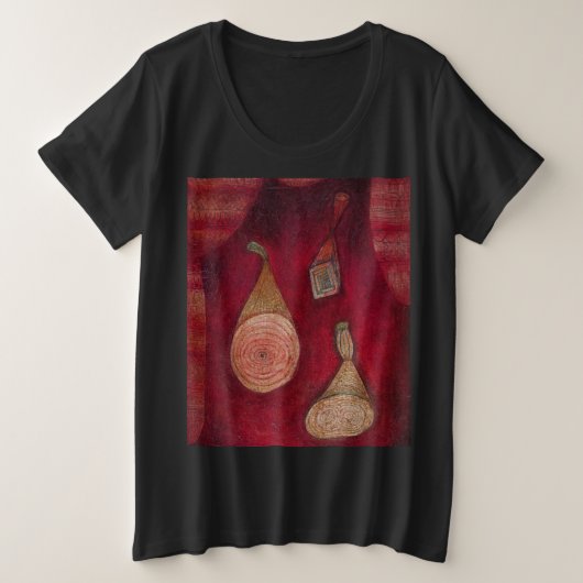 オメガ5、トラップby Paul Klee プラスサイズTシャツ (デザイン正面)