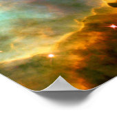 オメガ/スワン星雲ハッブル望遠鏡 ポスター (角)