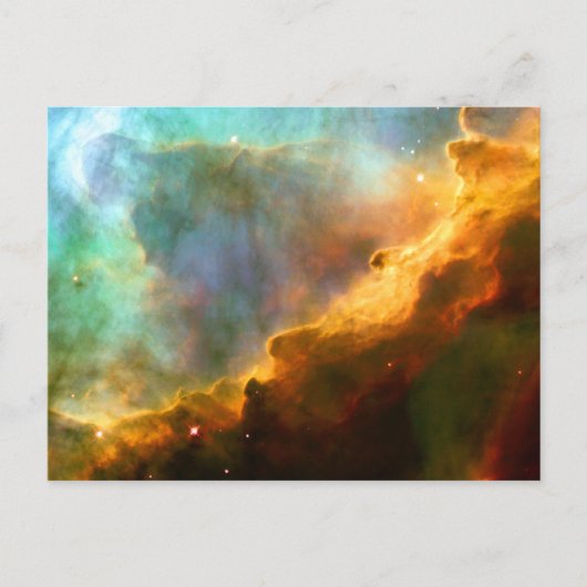 オメガ/スワン星雲ハッブル望遠鏡 ポストカード (正面)