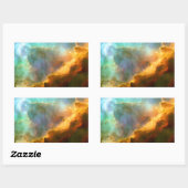 オメガ/スワン星雲ハッブル望遠鏡 長方形シール (シート)