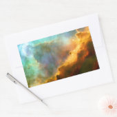 オメガ/スワン星雲ハッブル望遠鏡 長方形シール (封筒)