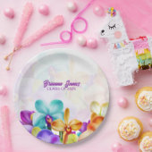 オモダンスタイリッシュラカラフルン紙プレート ペーパープレート (パーティー)