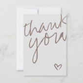 オモダンベビーニュートラルベビーシャワーサンキューカード サンキューカード (正面)