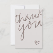 オモダンベビーニュートラルベビーシャワーサンキューカード サンキューカード (裏面)