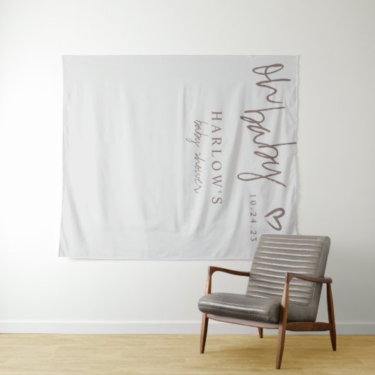 オモダンベビー赤男女兼用ちゃんシャワーバナー タペストリー (インサイチュ(横))