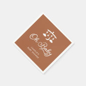 オモダンー赤ちゃんシャワパーソナライズされたーペーパーナプキン スタンダードカクテルナプキン (角)