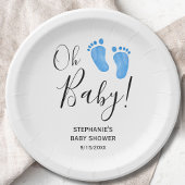オモダン男の赤ちゃんベイビーシャワー ペーパープレート